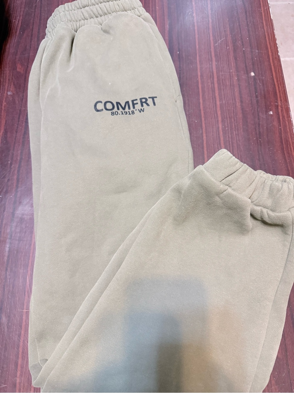 COMFRT Olive Track Joggers - Women's Casual Sweatpants - Picture 1 of 2